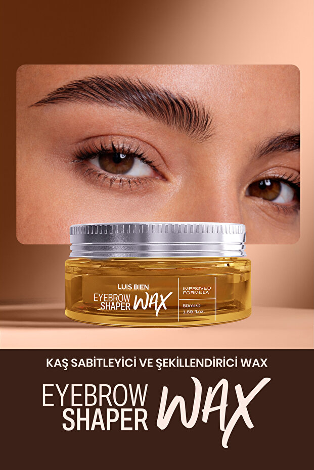 Luis Bien Laminasyon Etkili Kaş Sabitleyici Wax 50 ml – Trichogen & Hint Yağı, Kalıntı Bırakmaz