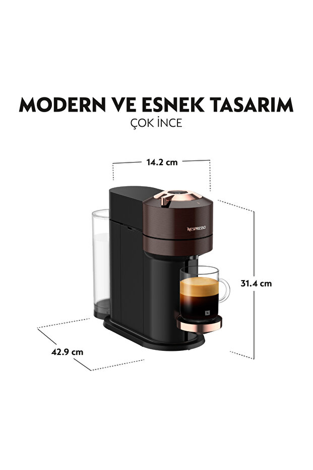 Vertuo Next Premium Coffee Machine, Brown - 5