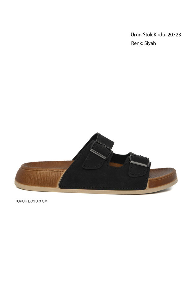 Schwarze Unisex-Hausschuhe 20723 - 5