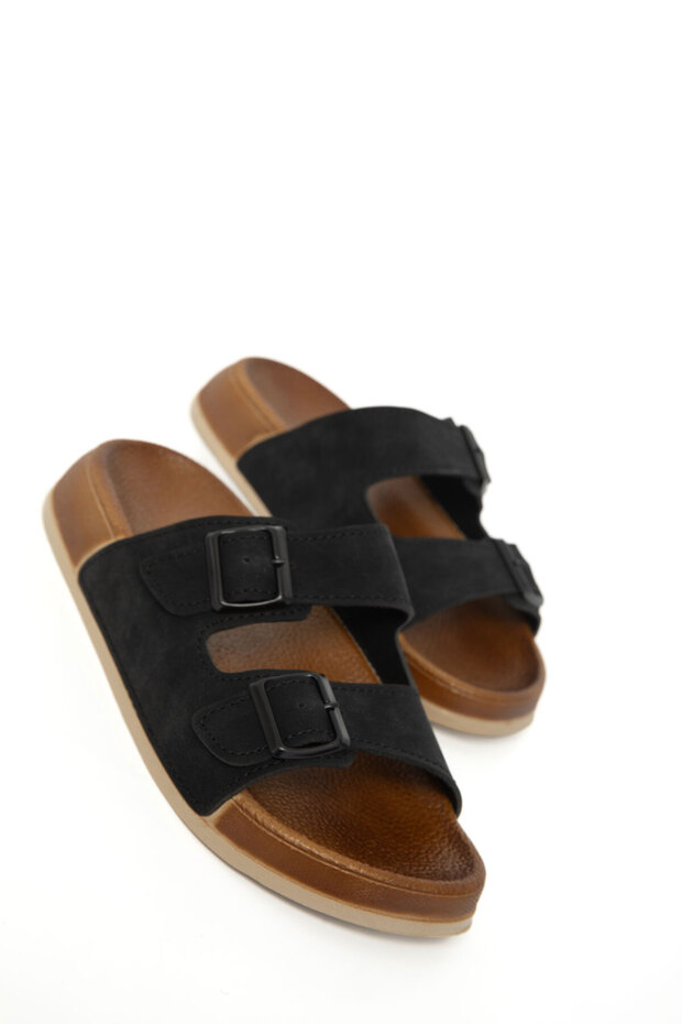 Schwarze Unisex-Hausschuhe 20723 - 3