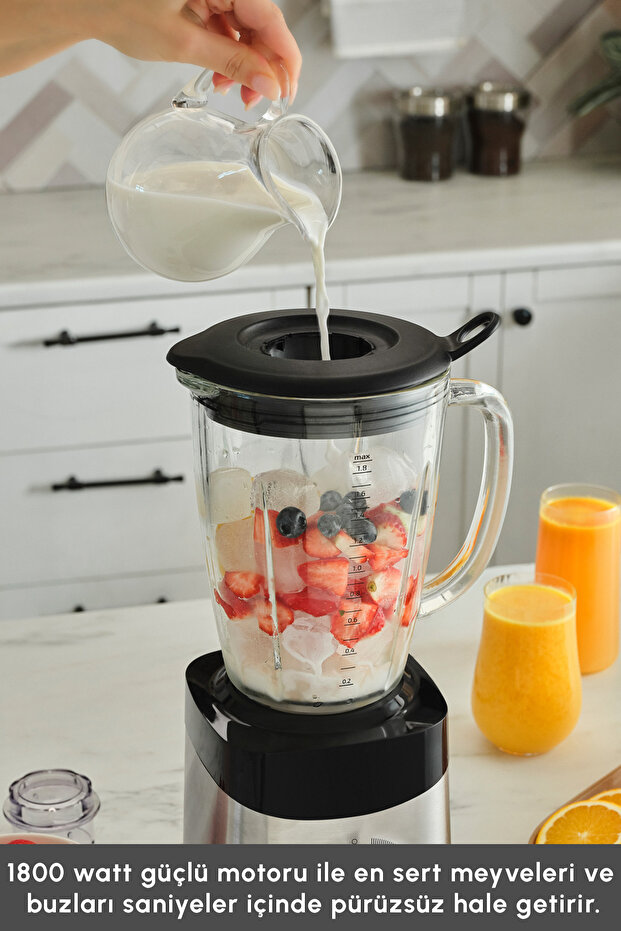 Dijital Ekran İnox Smoothıe Blender 1800 W - 6