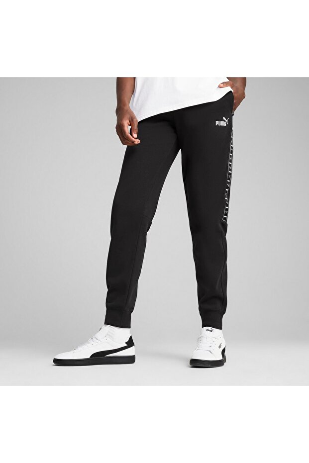 ESS TAPE Sweatpants FL cl PUMA Black