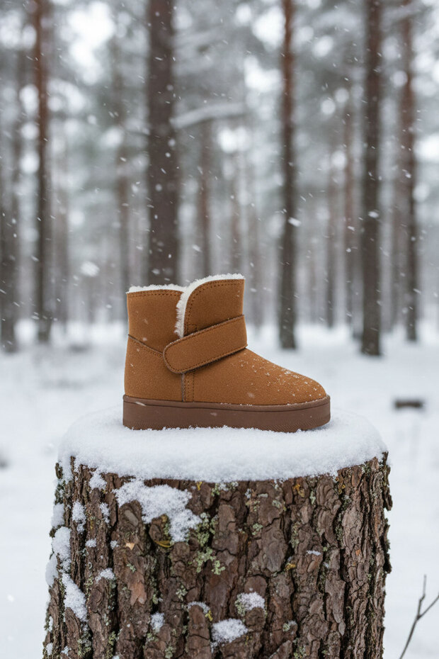 Taba Süet Çocuk Bot & Bootie 21155 - 2