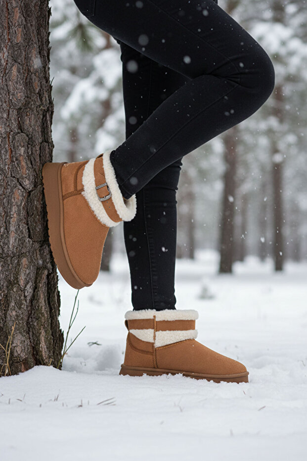 Tan Suede Women's Boots & Booties 21187