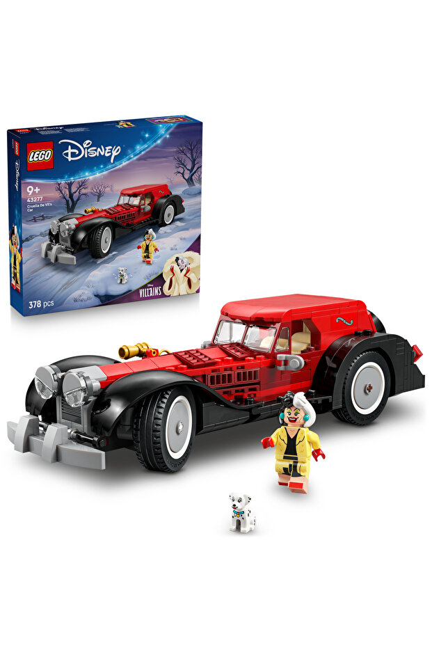 ® ǀ Disney Cruella De Vil’in Arabası 43277 – 9+ Yaş Çocuklar için Oyuncak Yapım Seti (378 Parça) - 1