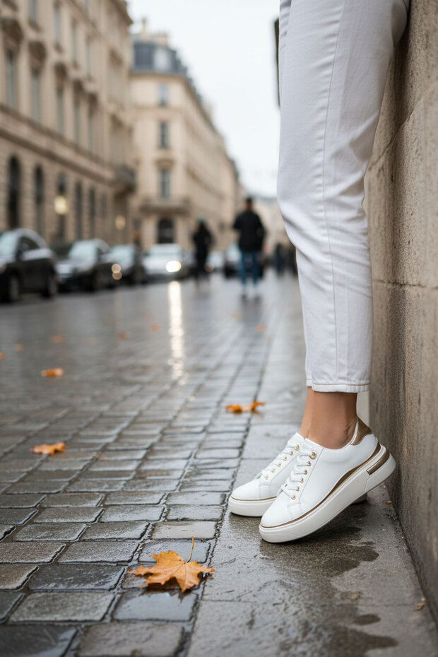 Weißer Damen-Sneaker 20810 - 1