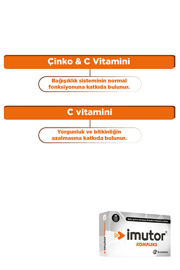 Kompleks 30 Kapsülx2 – Bağışıklık – Beta Glukan, Ekinezya, Propolis, C Vitamini, Çinko - 4