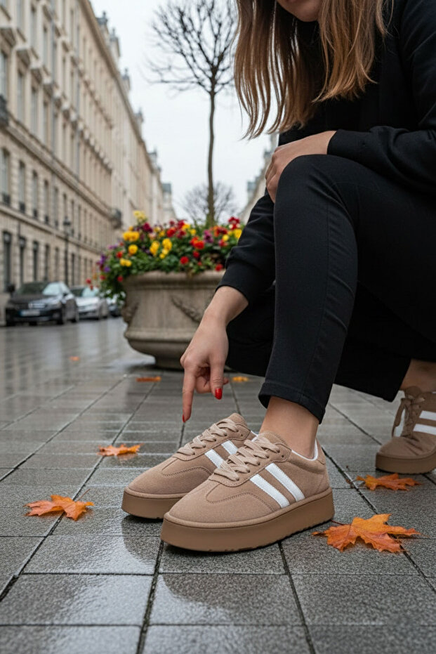 Mink Suede Women's Sneaker 21222