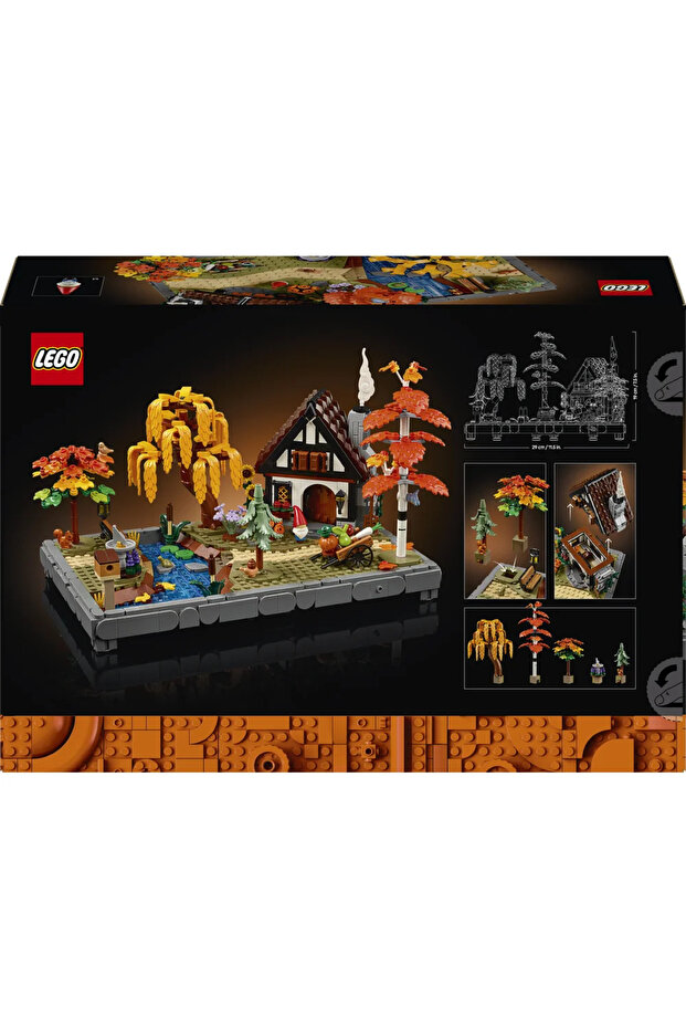 ® Icons Sonbahar Bağ Evi Bahçesi 11372 – Yetişkinler için Yaratıcı Model Yapım Seti (1102 Parça) - 5