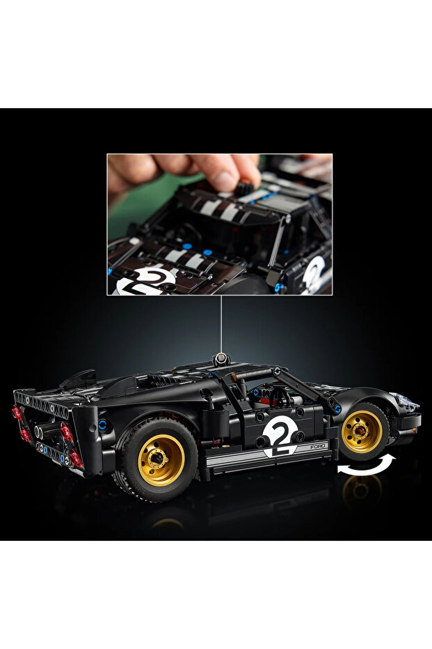 ® Technic™ 1966 Ford GT40 MKII Yarış Arabası 42223 – Yetişkinler için Model Yapım Seti (793 Parça) - 6