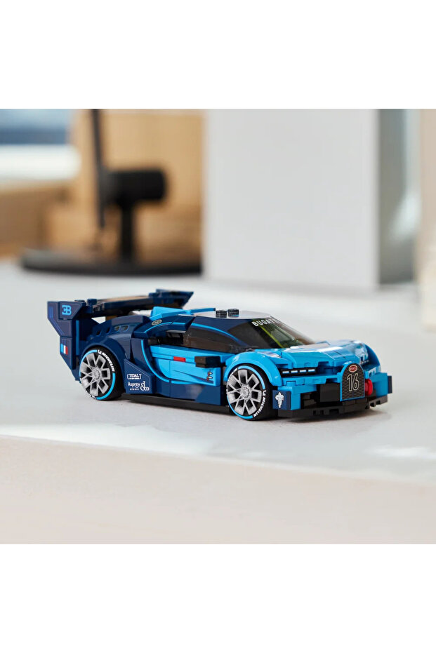 ® Speed Champions Bugatti Vision Gran Turismo Araba 77253 - 9+ Oyuncak Yapım Seti (284 Parça) - 7