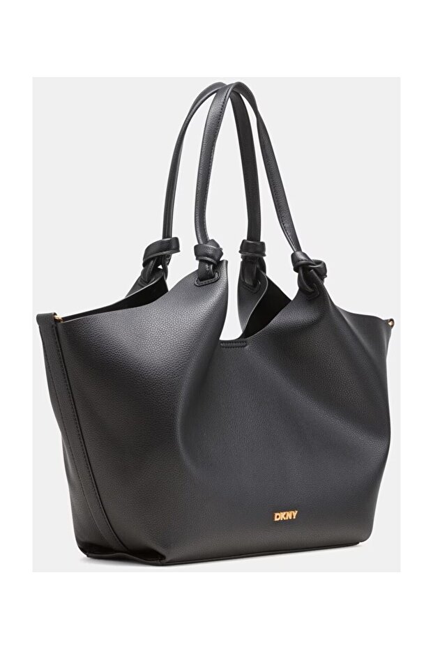 Kožená čierna dámska kabelka 48x28x13 cm R42BAE49 - 3