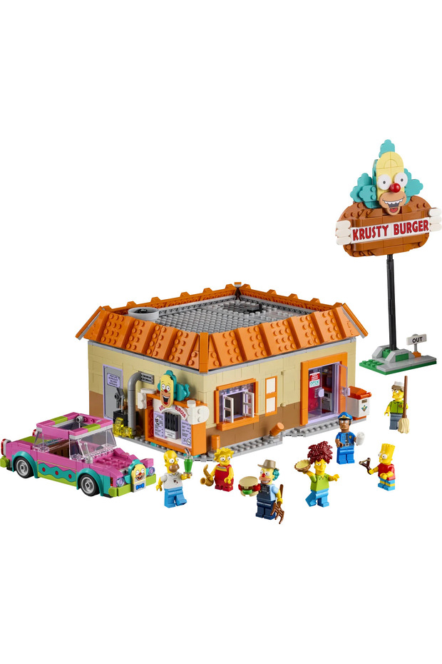 ® Icons The Simpsons™: Krusty Burger – 10352 Yetişkinler için Model Yapım Seti (1635 Parça) - 3