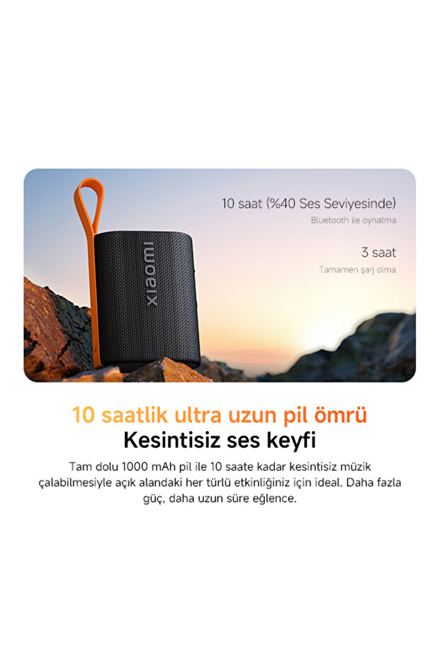 Sound Pocket S28D 5W IP67 Taşınabilir Bluetooth Hoparlör Gri (Xiaomi Türkiye Garantili) - 8