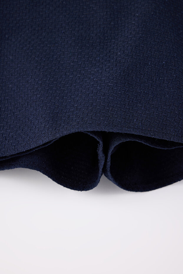 Lacivert Mini Tüvit Şort Etek Şort & Bermuda TWOSS26SR00006 - 6