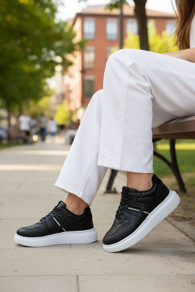 Schwarzer Damen-Sneaker 20959 - 3