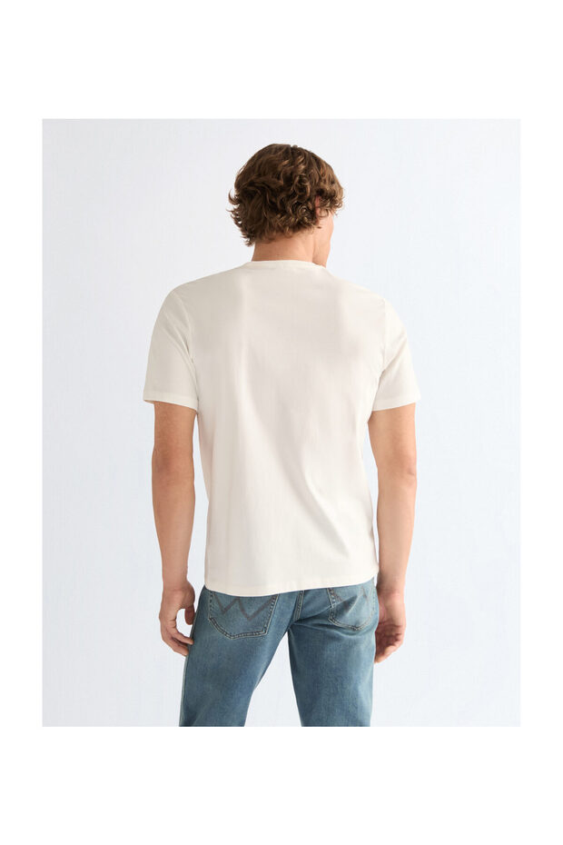 Man Logo Tee Worn White - 2