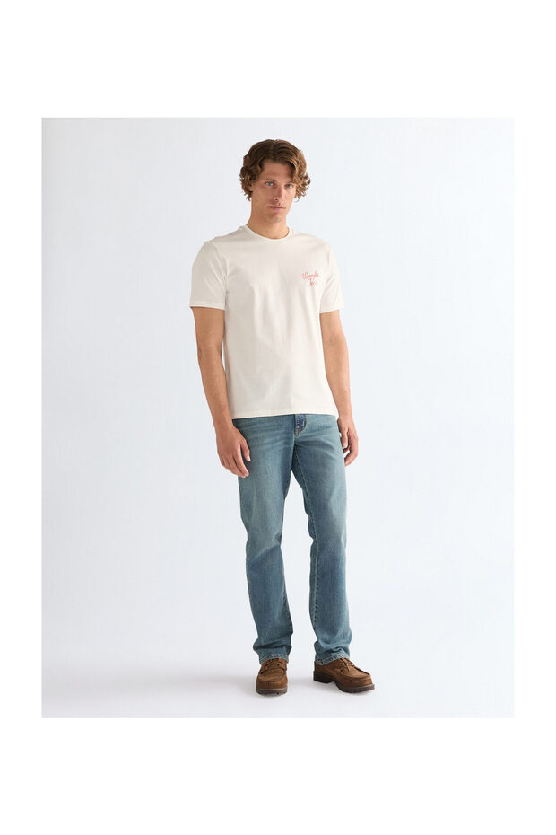 Man Logo Tee Worn White - 3