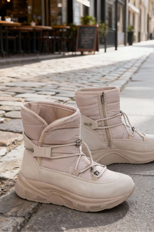 Bej Kadın Bot & Bootie 20138 - 2