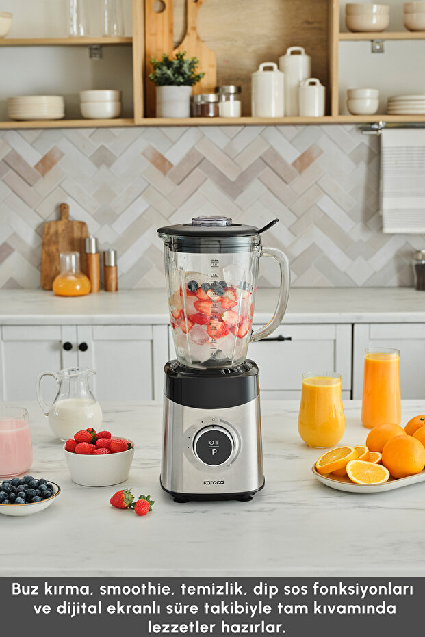 Dijital Ekran İnox Smoothıe Blender 1800 W - 4