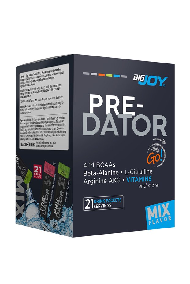 Preworkout Predator Go! Watermelon and Forest Fruit Flavored 21 Pack - Pre-Workout