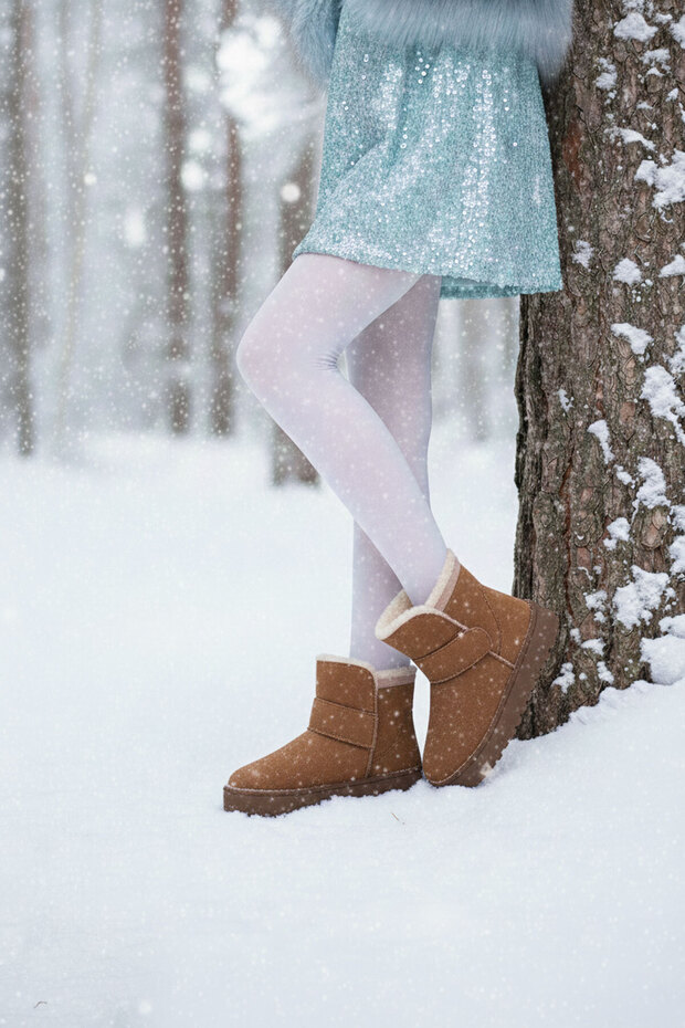 Taba Süet Çocuk Bot & Bootie 21155 - 1