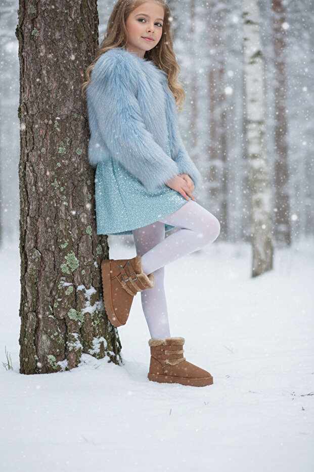 Taba Süet Çocuk Bot & Bootie 21051 - 2