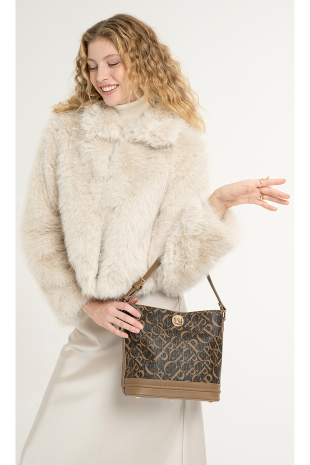 Monogram Kahve Kadın Omuz Çantası 05PO25Y2511 - 2