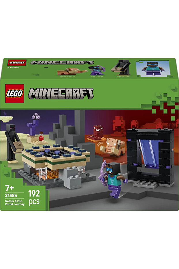 ® Minecraft® Nether ve End Geçidi Yolculuğu 21584 - 7+ Yaratıcı Oyuncak Yapım Seti (192 Parça) - 4