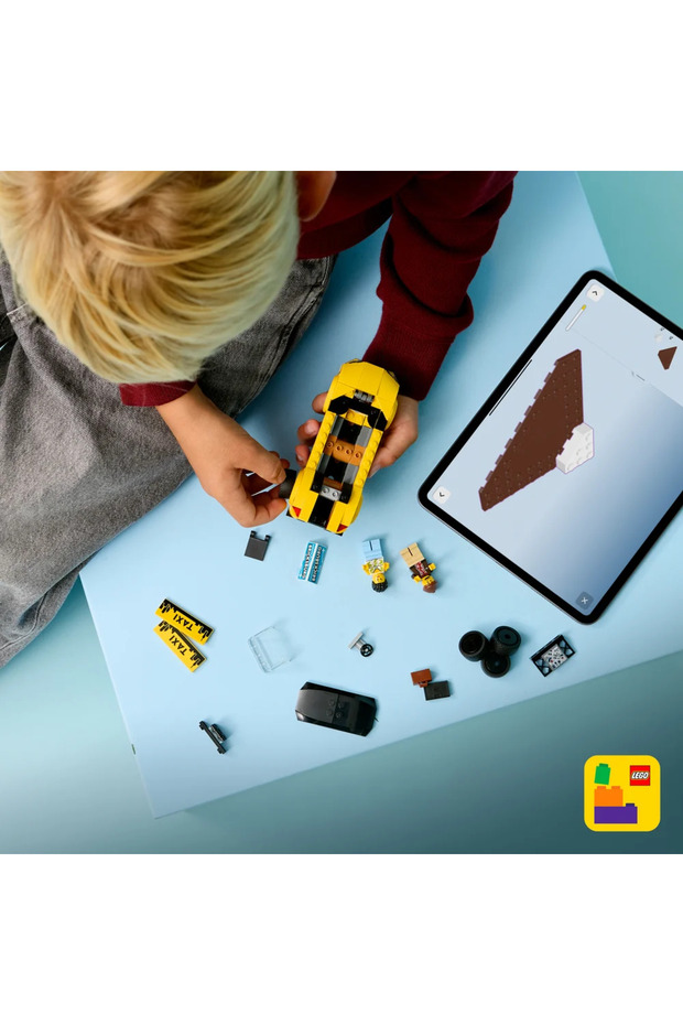 ® City Sarı Taksi 60487 - 5+ Yaratıcı Oyuncak Yapım Seti (122 Parça) - 7