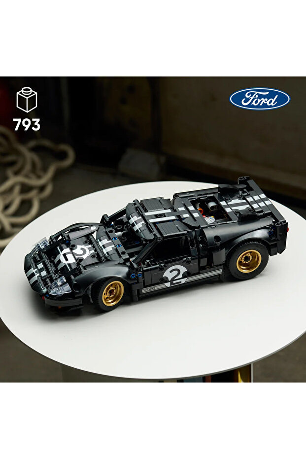 ® Technic™ 1966 Ford GT40 MKII Yarış Arabası 42223 – Yetişkinler için Model Yapım Seti (793 Parça) - 3