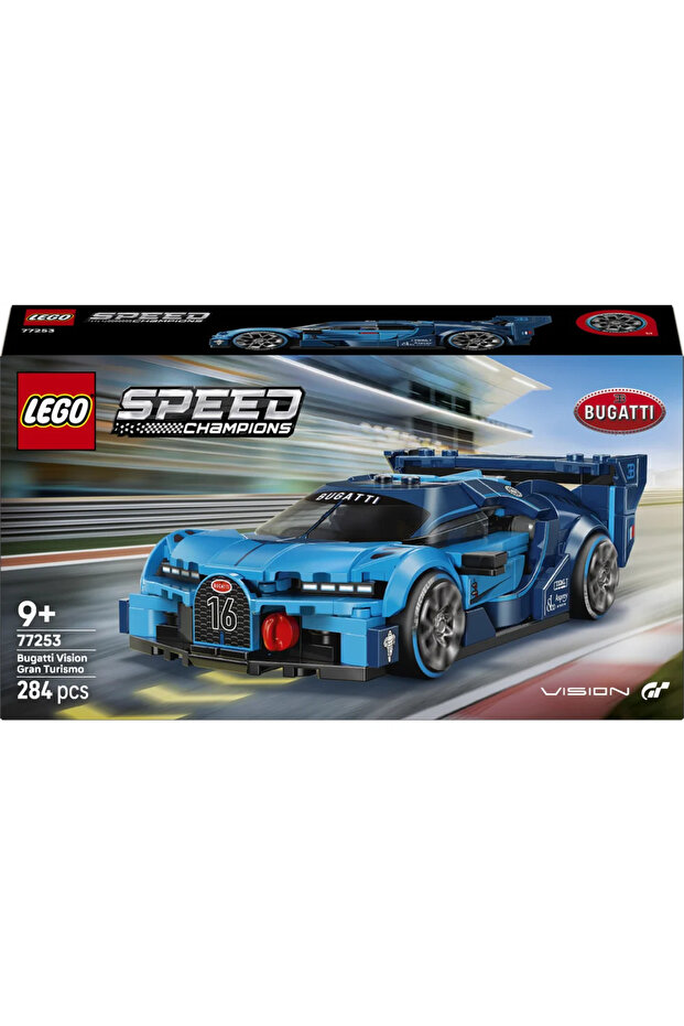 ® Speed Champions Bugatti Vision Gran Turismo Araba 77253 - 9+ Oyuncak Yapım Seti (284 Parça) - 11