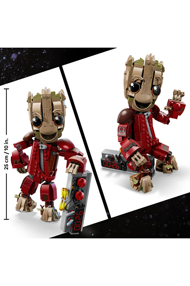 ® ǀ Marvel Yağmacı Tulumlu Groot 76341 - 10+ Yaratıcı Oyuncak Yapım Seti (604 Parça) - 11