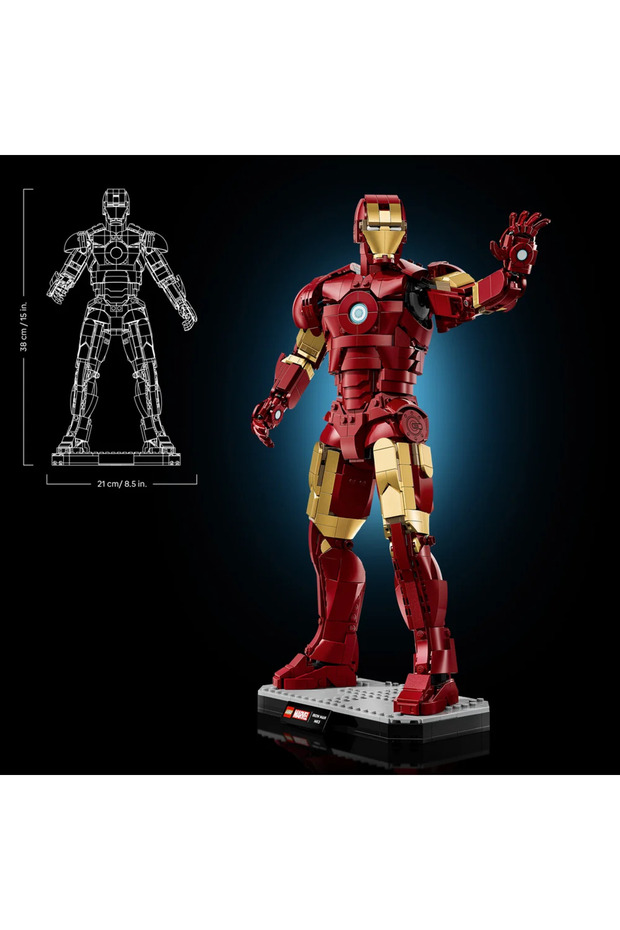 ® ǀ Marvel Iron Man Mark 3 Koleksiyoncu Versiyonu 76344 - 18+ Model Yapım Seti (1297 Parça) - 9