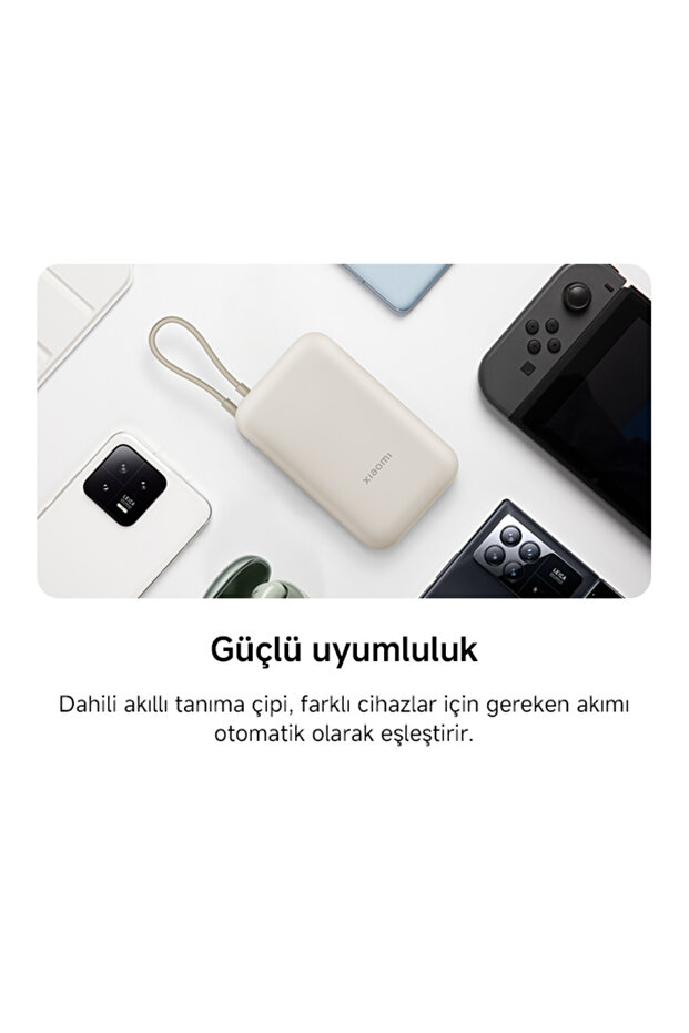 Power Bank Entegre Kablo 10000mAh 22.5W BHR9073GL - Buz Mavisi - 9