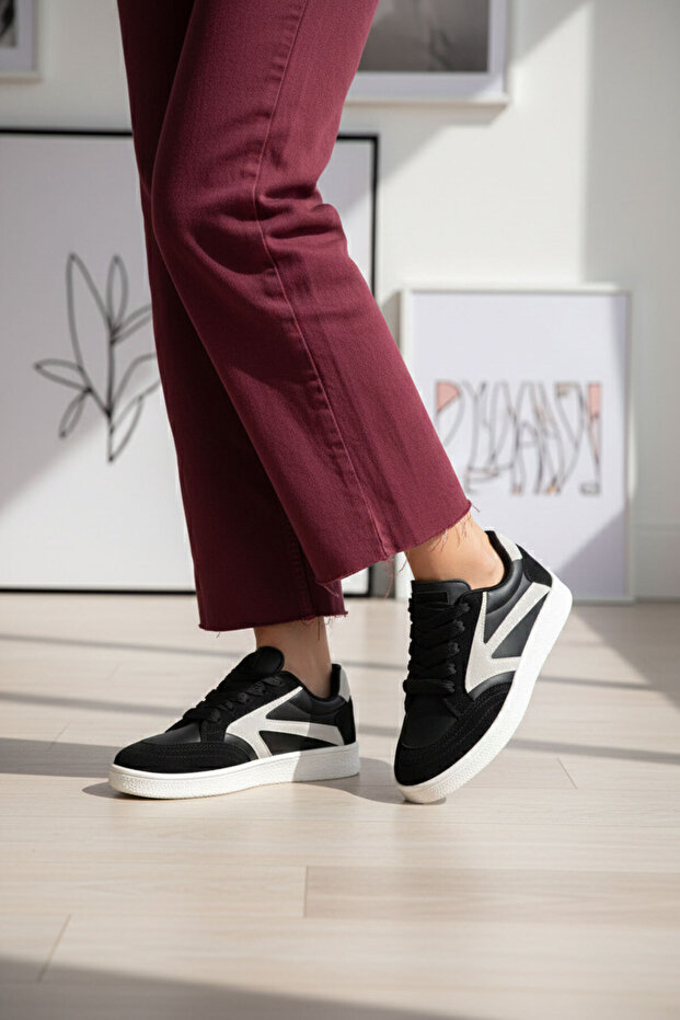 Schwarz-Eis Damen Sneaker 20965 - 3