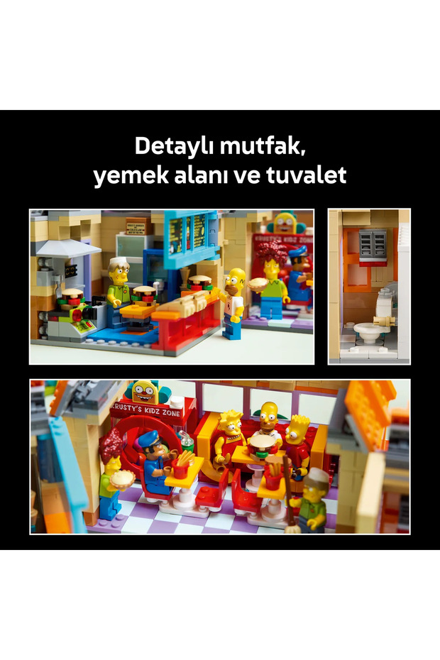 ® Icons The Simpsons™: Krusty Burger – 10352 Yetişkinler için Model Yapım Seti (1635 Parça) - 9