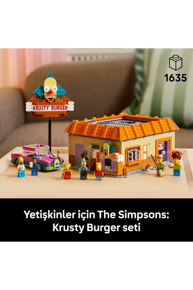 ® Icons The Simpsons™: Krusty Burger – 10352 Yetişkinler için Model Yapım Seti (1635 Parça) - 7