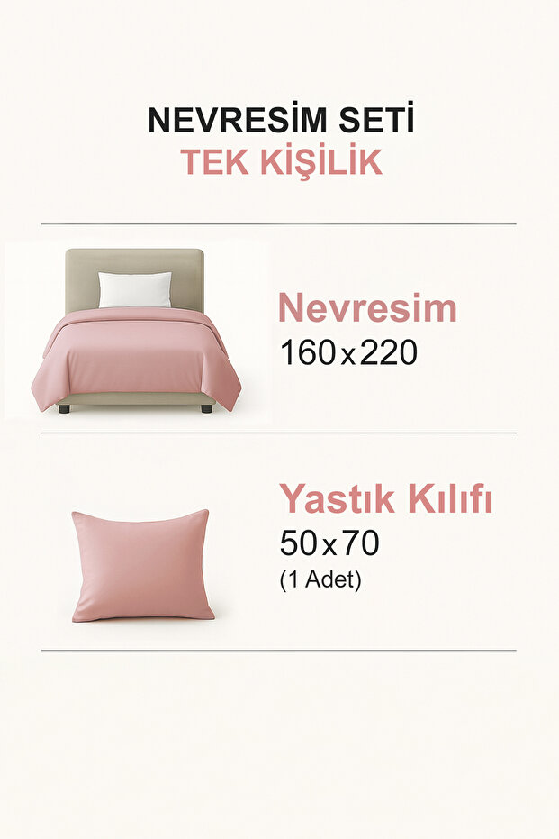 Tek Kişilik Ekose Desenli Nevresim Seti TPHAW26TKN00007 - 6