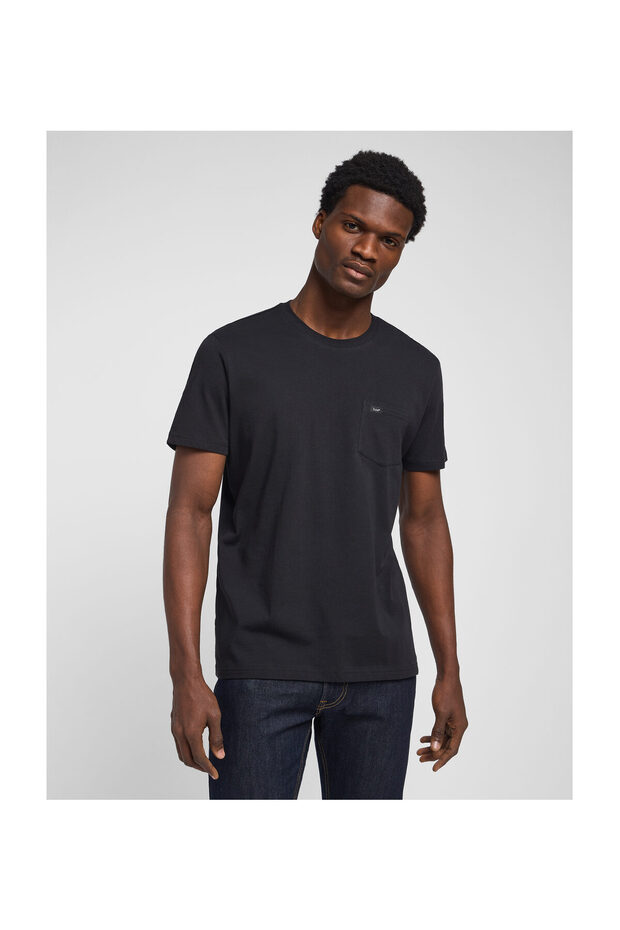 Man Pocket Tee Black - 1