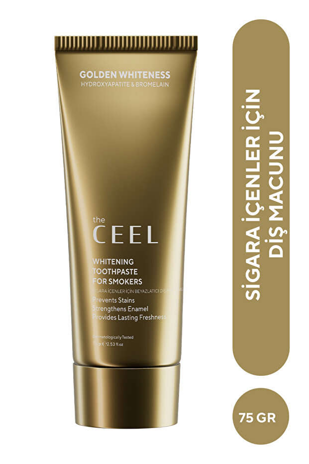 The Ceel Sigara İçenler İçin Beyazlatmaya Yardımcı ve Ferahlatıcı Diş Macunu Bromelain İçerikli 75 gr