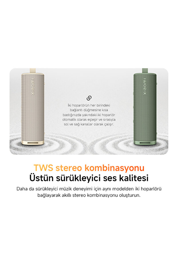Sound Outdoor 30W IP67 Taşınabilir Bluetooth Hoparlör Altın (Xiaomi Türkiye Garantili) - 11