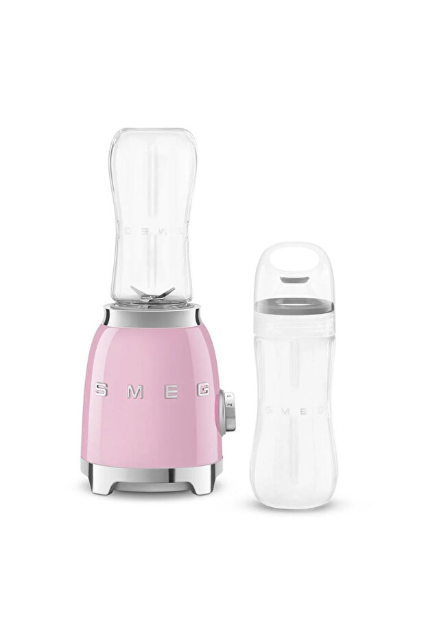 50's Style Pembe Kişisel Blender - Double Bottle - 5