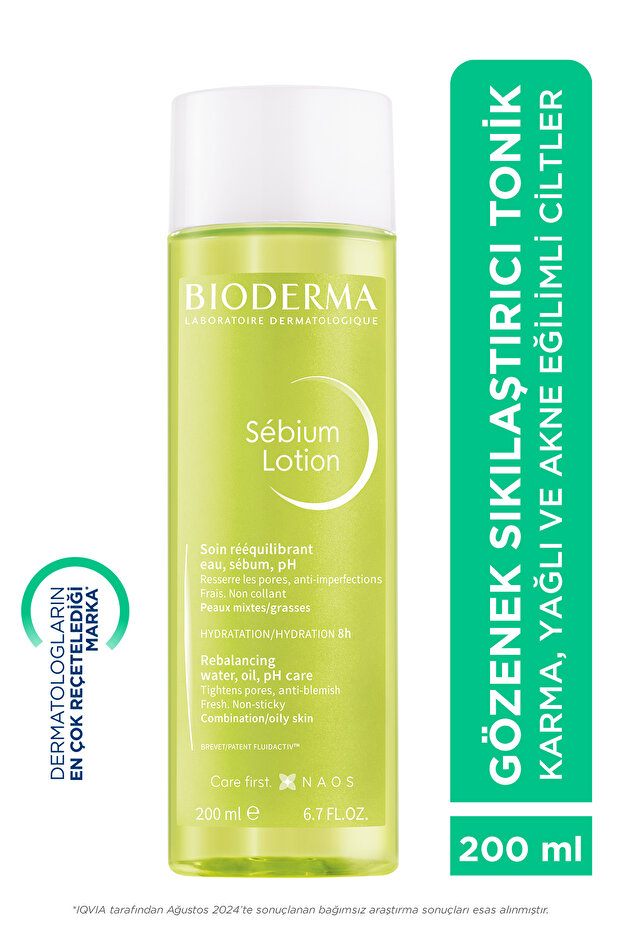 Sebium Lotion Salisilik asit içeren Gözenek Sıkılaştırıcı Siyah Nokta Karşıtı Arındırıcı Tonik 200ml - 1