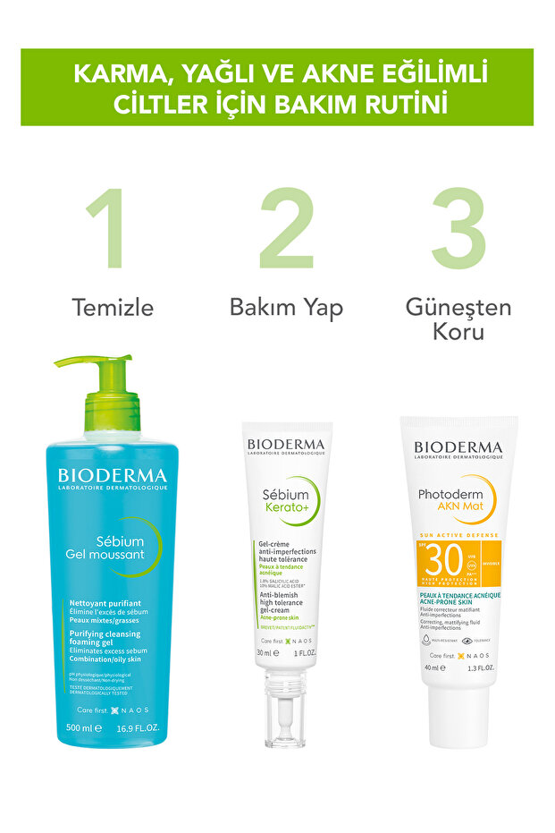 Sebium Foaming Gel Karma, Yağlı ve Akne Eğilimli Ciltler İçin Yüz ve Vücut Temizleme Jeli 500 ml - 6