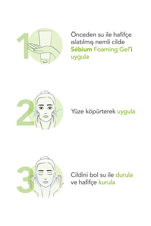 Sebium Foaming Gel Karma, Yağlı ve Akne Eğilimli Ciltler İçin Yüz ve Vücut Temizleme Jeli 500 ml - 5