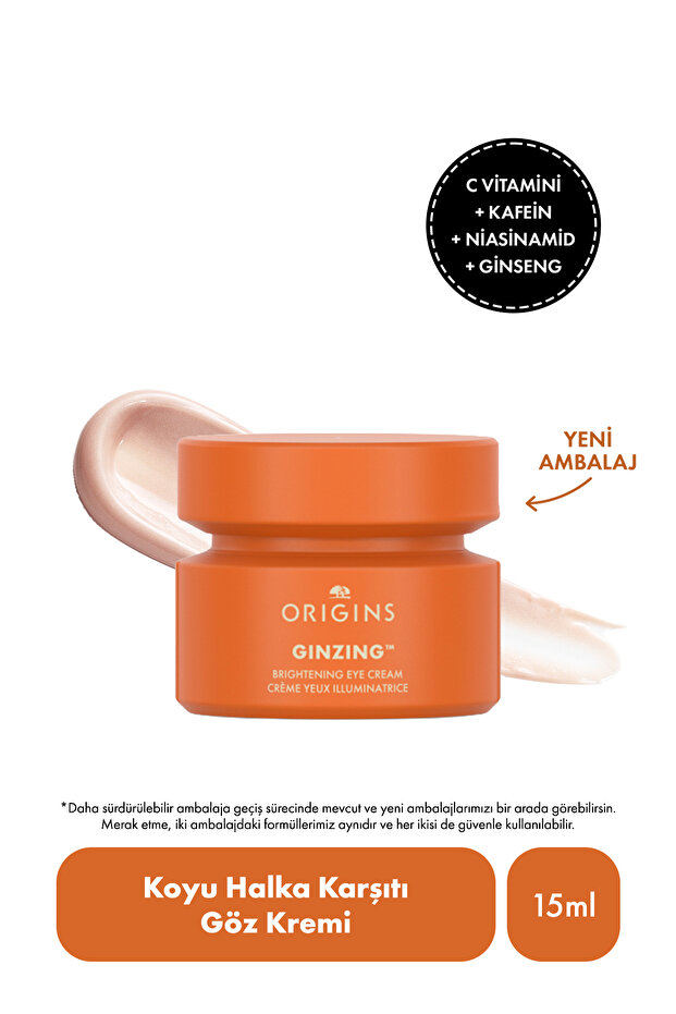 Origins C Vitamini & Niasinamid Içeren Ginzing™ Canlandırıcı Göz Kremi 15 ml Orijinal