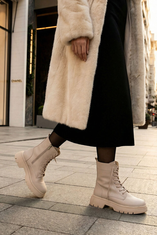 Bej Kadın Bot & Bootie 19951 - 5