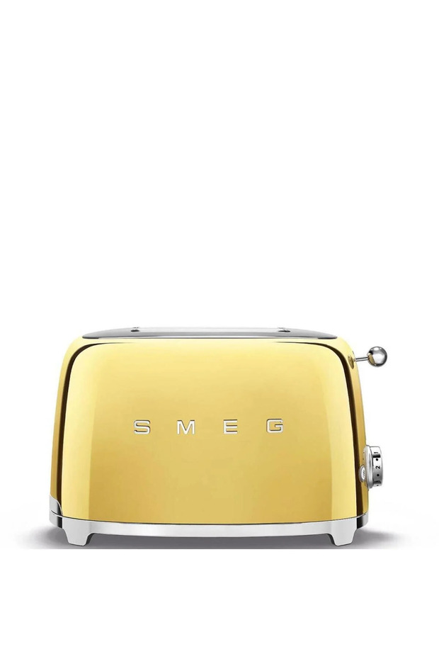 50's Style Retro Gold 2X1 Toaster Tsf01Goeu