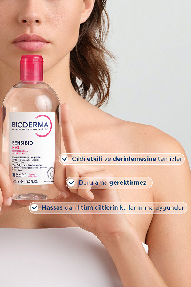 Sensibio H2O Micellar Makyaj Temizleme Suyu Hassas ve Normal Ciltler 500 ml 3401345935571 - 4